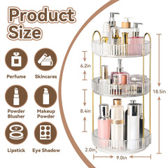 Brothersbox 3-tier vanity storage demonstrates large capacity and space saving.