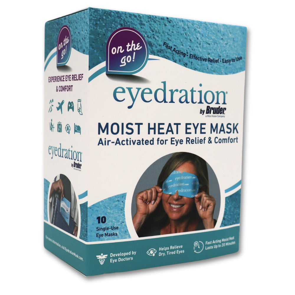 Bruder eye steam mask box packaging for convenient on-the-go relief