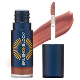 Brush On Block sun-shine lip oil SPF 30 tube with fig, protective shine