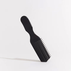 Brush With The Best Detangler Brush in action on curly hair for smoother coils.