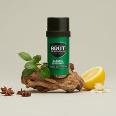 BRUT Original Deodorant Stick ready for travel and on-the-go freshness