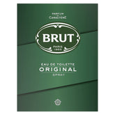 Brut Original EDT spray bottle shows classic masculine fragrance for daily wear