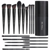BS-MALL 18-piece makeup brush set case for organized storage and on-the-go touch-ups.