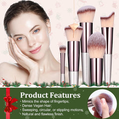 BS-MALL blush brush with plush bristles for natural-looking flush.