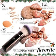 BS-MALL kabuki brush delivers soft, seamless foundation application