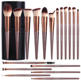 BS-MALL makeup brush set with black case, ideal for on-the-go flawless application.