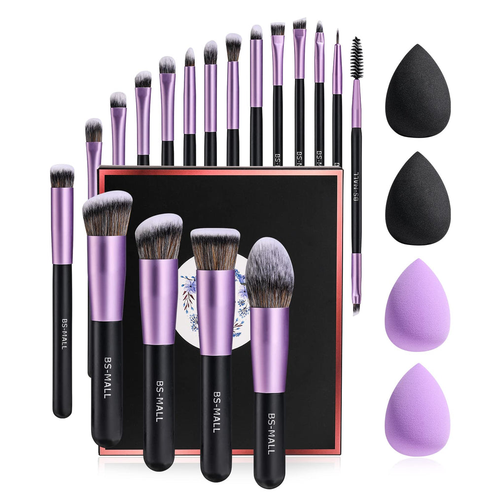 BS-MALL makeup brush set collection highlights versatile tools for flawless face and eye makeup.
