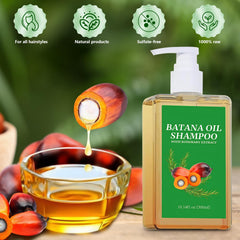 BSMAX Batana Oil Rosemary Shampoo pump demonstrates easy daily use