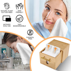 BSSN smooth-glide drawer opens fully for easy towel refills.