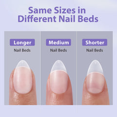 BTArtbox 16 sizes nail tips range ensures precise fit