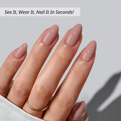BTArtbox almond nails kit contents shown for easy at-home manicure