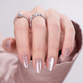 BTArtbox almond press on nails soft gel closeup shows natural look for everyday wear