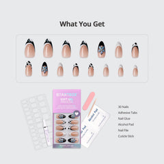 BTArtbox Bessie & Bestie nails showcase glossy opaque French tips for everyday elegance.