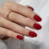 BTArtbox cardinal short press-on nails with perfect home-fit.