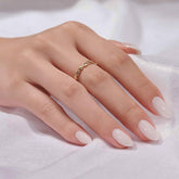 BTArtbox Cream Puff nails close-up shows natural gel finish for salon-like nails