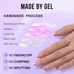 BTArtbox Nail glue and adhesive tabs included ensures secure, adjustable wear.