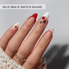 BTArtbox almond press-ons with opaque base for French-inspired look