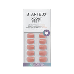 BTArtbox press-on nails short nude square collection highlights 16 sizes for a precise custom fit