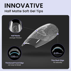 BTArtbox short almond nail tips 16-sizes chart highlights precise fitting options