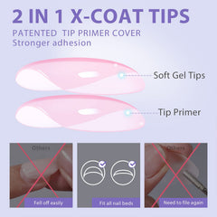 BTArtbox XCOATTIPS 16 sizes selection ensures a precise fit for many nails