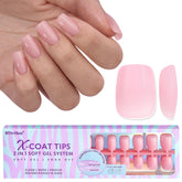 BTArtbox XCOATTIPS extra-short pink nails for quick DIY nail art