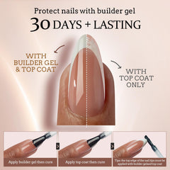 BTArtboxnails French tip nails on hand showing natural fit