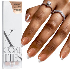 BTArtboxnails French tip press-on nails closeup for quick at-home manicure