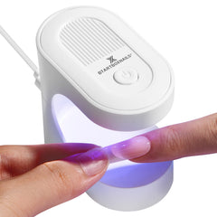BTArtboxnails Handy Mini Nail Lamp front view shows portable gel curing.