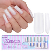 BTArtboxnails milky white gel tips packaging for easy kit selection