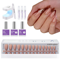BTArtboxNails XCOATTIPS almond French nails for DIY manicure