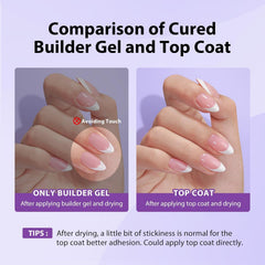 BTArtboxnails XCOATTIPS builder gel application demonstrated for quick, even coverage