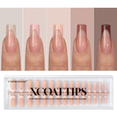 BTArtboxnails XCOATTIPS French tip nails close-up for precise DIY French manicure.