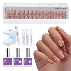 BTArtboxnails XCOATTIPS French tip nails kit with bundled tips for at-home manicure.