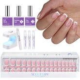 BTArtboxnails XCOATTIPS kit front view for DIY French manicure at home