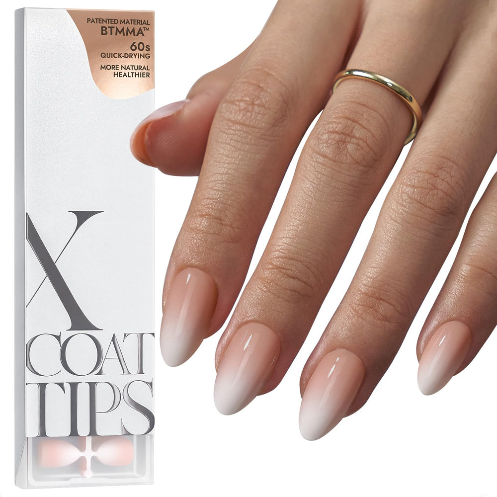 BTArtboxnails XCOATTIPS ombre nails closeup showing natural-tone gradient for subtle daily wear