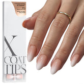 BTArtboxnails XCOATTIPS ombre nails closeup showing natural-tone gradient for subtle daily wear