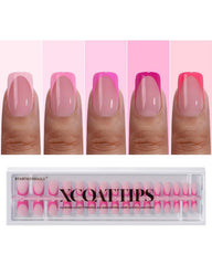 BTArtboxnails XCOATTIPS pink French tip set delivers salon-ready finish for at-home manicures