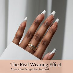 BTARTBOXNAILS XCOATTIPS process shows through tips enabling consistent gel curing.