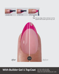 BTArtboxnails XCOATTIPS soft gel nails are lightweight and flexible for comfortable wear