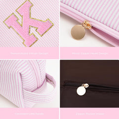Btffitting canvas pouch with stylish line design blends durability and daily elegance.