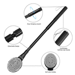 BTideas long-handle back brush provides wide coverage for hard-to-reach areas