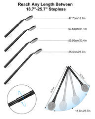BTideas telescopic back brush shows length adjustment for versatile reach