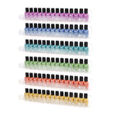 BTremary nail-polish wall-mount shelf six clear tiers for quick color matching.