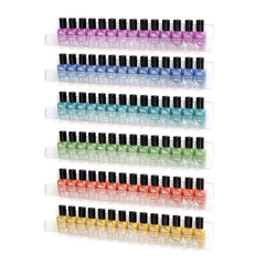 BTremary nail-polish wall-mount shelf six clear tiers for quick color matching.