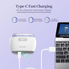 Bubbacare nail clipper with 2-speed controls emphasizes safety during clipping