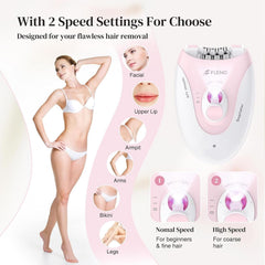 Bubbacare Smooth Glide Epilator shows 36 tweezers for precise removal