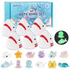 BubFroo shark bath bombs pack reveals an ocean toy for bath-time adventure