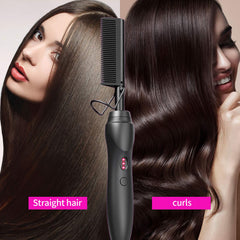 BudiGl hot comb flat iron shape for easy straightening