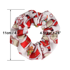 Budsmile snowflakes-pattern scrunchie provides soft grip for comfortable wear