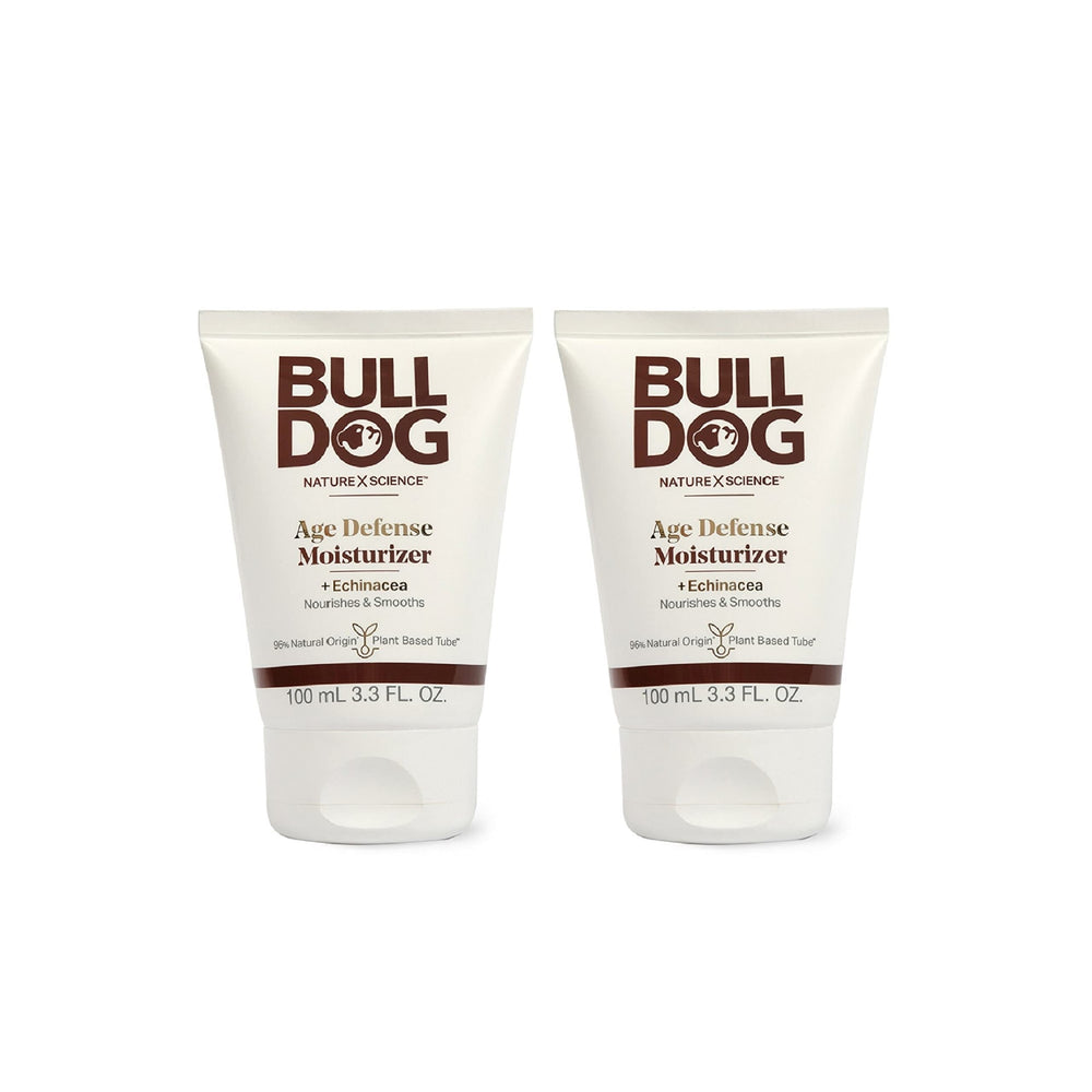 BULLDOG Age Defense Moisturizer bottle front for daily hydration and resilience